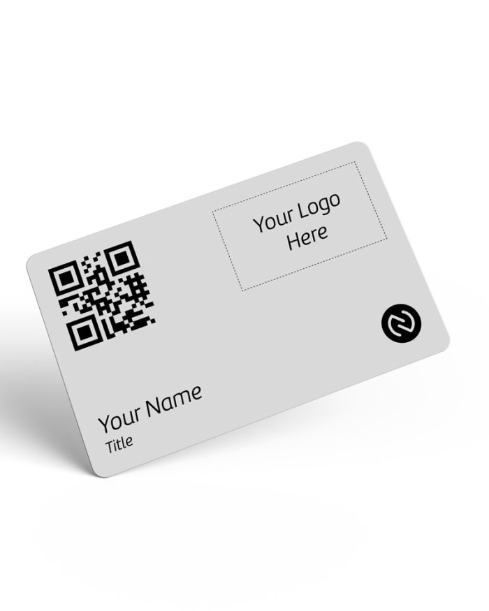 NFC Digital Business Card | White Matte PVC Card