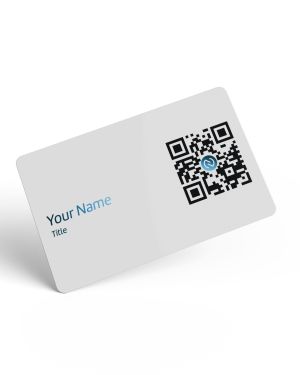 NFC Digital Business Card | White Matte PVC Card