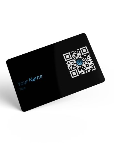 NFC Digital Business Card | Black Matte PVC Card