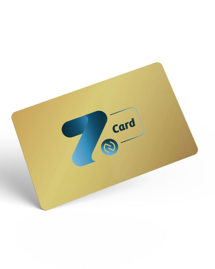 NFC Digital Business Card | Gold Brushed PVC Card