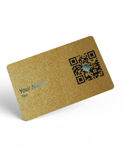 NFC Digital Business Card | Metallic Gold PVC Card